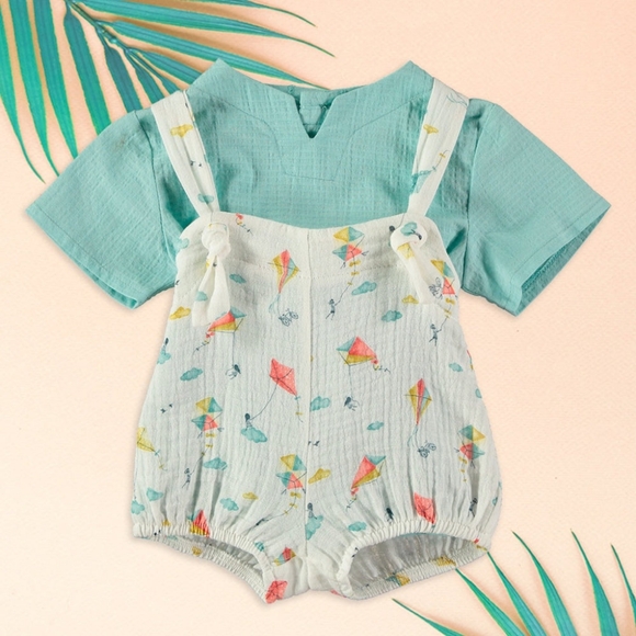 Coco Acqua 18 Month overall set - Picture 1 of 4